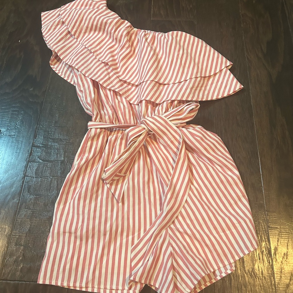 BRAND NEW The Pants Store One Shoulder Stripped Romper